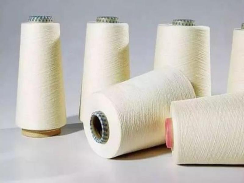 シロ紡績糸の製造方法
