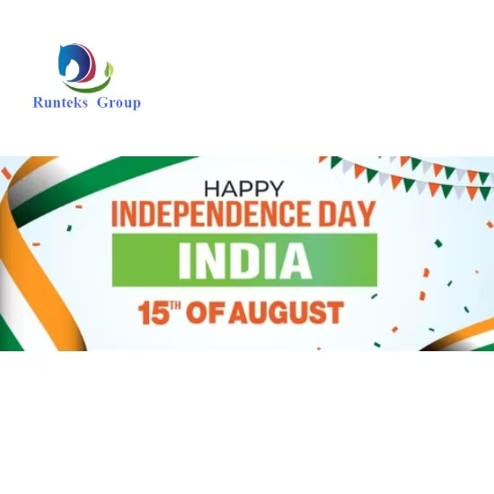 Runteks グループは、インド独立記念日に皆様とともに自由と進歩を祝います!